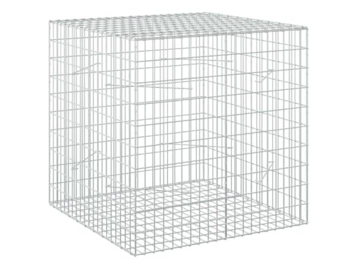 Gabionen aus verzinktem Stahl, 100 x 100 x 100 cm, Maschenweite: 5 x 10 cm 5 mm Draht, verzinkter Stahldraht, Haken- und Clip-System, Zaunwände, Gartenumrandung