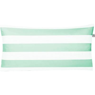 Kissenbezug IRISETTE "Tape 8577", grün (mint), B:80cm L:40cm, Mako-Satin, Obermaterial: 100% Baumwolle, Kissenbezüge, Kissenbezug, in einer hochwertigen Qualität