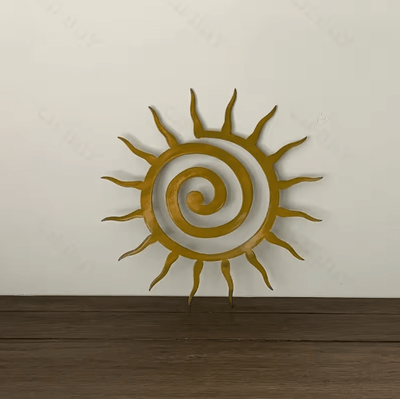 Uplift Curations Antique Coiled Star Metal Wall Sculpture For Outdoor And Farmhouse Home Decor Antique Coiled Star Metal Wall Sculpture For Outdoor And Farmhouse Home Decor