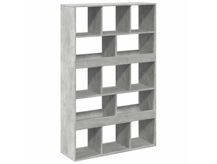 KGHERMDF Raumteiler Betongrau 100x33x156,5 cm Holzwerkstoff 13 Fächer, Feuchtigkeitsresistent, Pflegeleicht, Vielseitig für Wohnzimmer