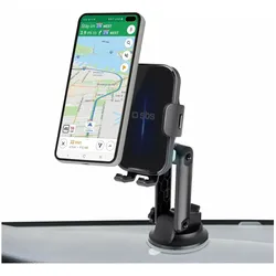 SBS Clamp Wireless Charge 15W schwarz, Smartphone Halterung, Schwarz