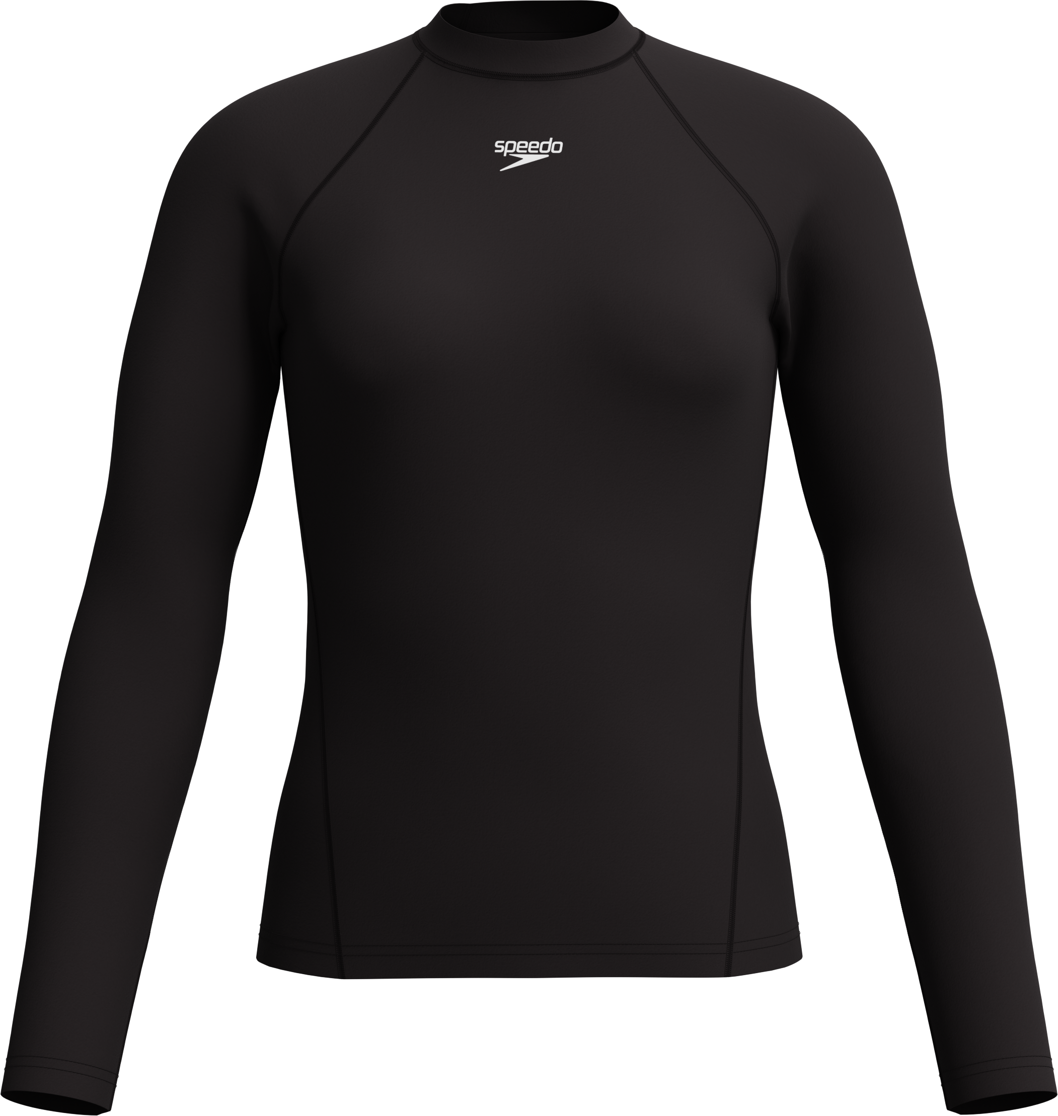 Funktionsshirt SPEEDO "END+ L/S RASH TOP BLK", Damen, Gr. XXL, schwarz (blk), Obermaterial: 100% Polyester, normal, Rundhals, Shirts Funktionsshirt blk XXL