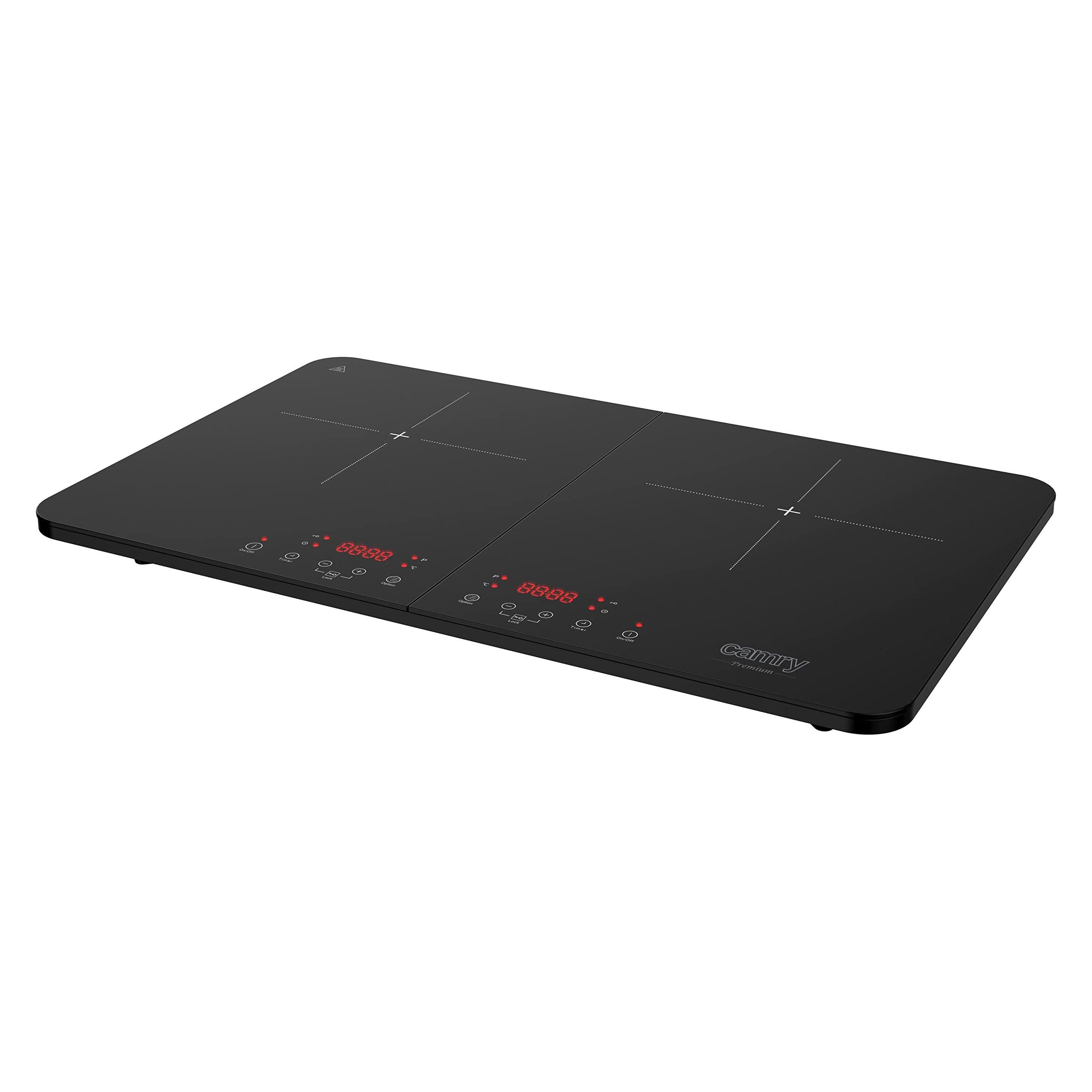 Camry Hob CR 6514 Number of burners/cooking zones 2, LCD Ekranas, Juodas, Induction (CR 6514)