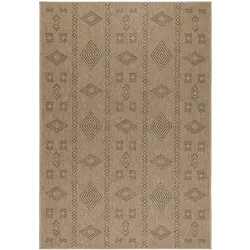 TEPPICH Outdoor KASBERG in Schwarz, im Vintage-Stil, 280 x 370 cm
