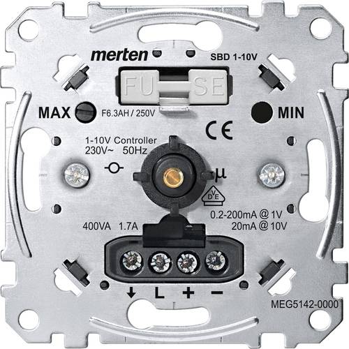 Merten MEG5142-0000 Unterputz Dimmer Geeignet für Leuchtmittel: Leuchtstofflampe Aluminium