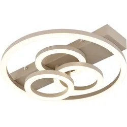 Deckenleuchte DARRYL I (LBH 35x33x6 cm) - beige - LBH 35x33x6 cm
