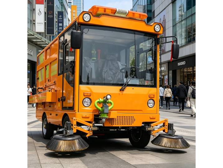 Nouveau camion balayeuse électrique à énergie renouvelable, véhicule de nettoyage de voirie par aspiration pour l'entretien urbain, municipal, industriel et commercial, personnalisable