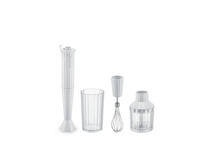 Alessi Plissé staafmixerset Wit