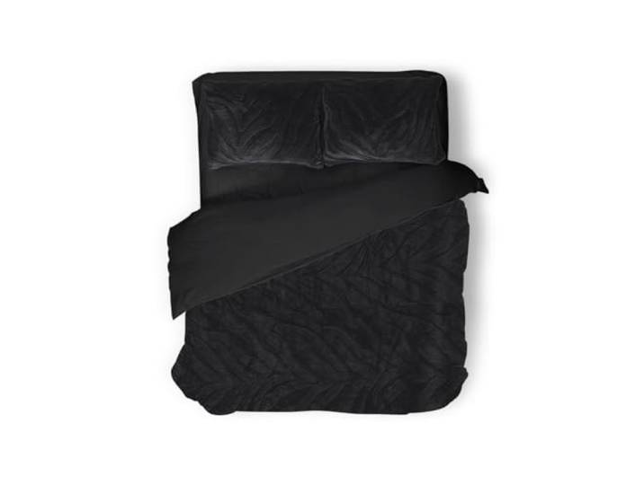 Eleganzzz Dekbedovertrek Jacquard Rabbit Fur - black 200x200/220cm