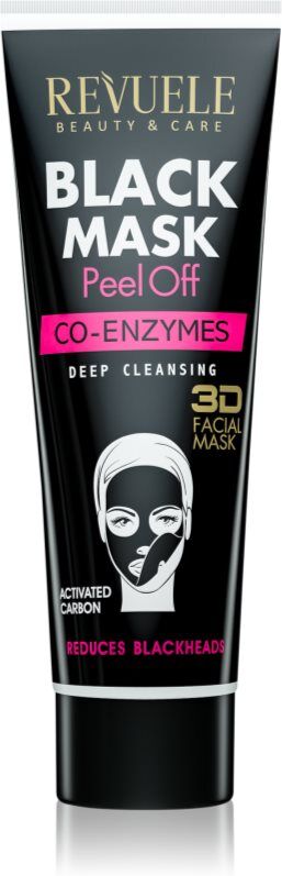 Revuele Black Mask Peel Off Co-Enzymes Peel-Off Mask to treat blackheads 80 ml