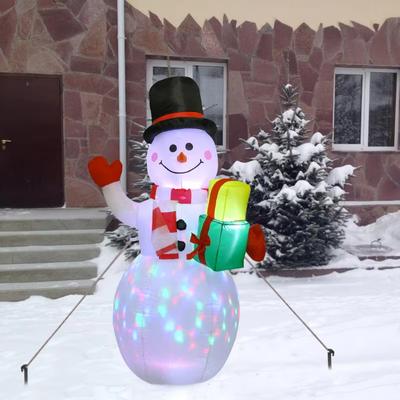 Youfap Market Christmas Inflatable Snowman Airblown, Decor LED Light Christmas, Outdoor Garden Doorway Ornaments Party Props us