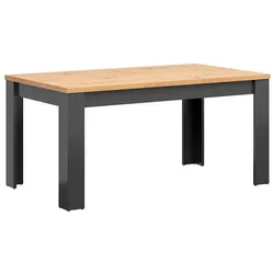 ESSTISCH Duck 8 Sitzplätze Anthrazitgrau und Holz