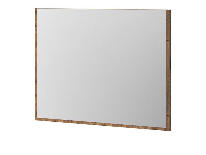 Inn.Furn Garderobenspiegel in Nox Eiche Wandspiegel 95 x 70 cm Salud, Eichefarben, Holz Optik, Rechteckig, 95x70x2 cm, Spiegel, Wandspiegel