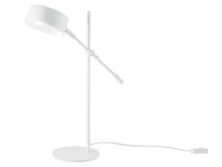 Lampe de table EIFFEL en métal blanc avec point lumineux réglable