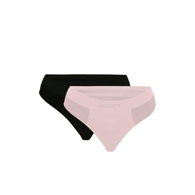 Tanga JOOP "Bliss", Damen, Gr. XS/S, rosa (lilablau, schwarz), Mikrofaser, Obermaterial: 92% Polyamid, 8% Elasthan, Unterhosen Tanga, nahtlose Verarbeitung, Seamfree Schnitt