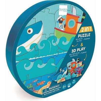 SCRATCH - 2in1 Spielpuzzle 3D Ozean 30 Teile