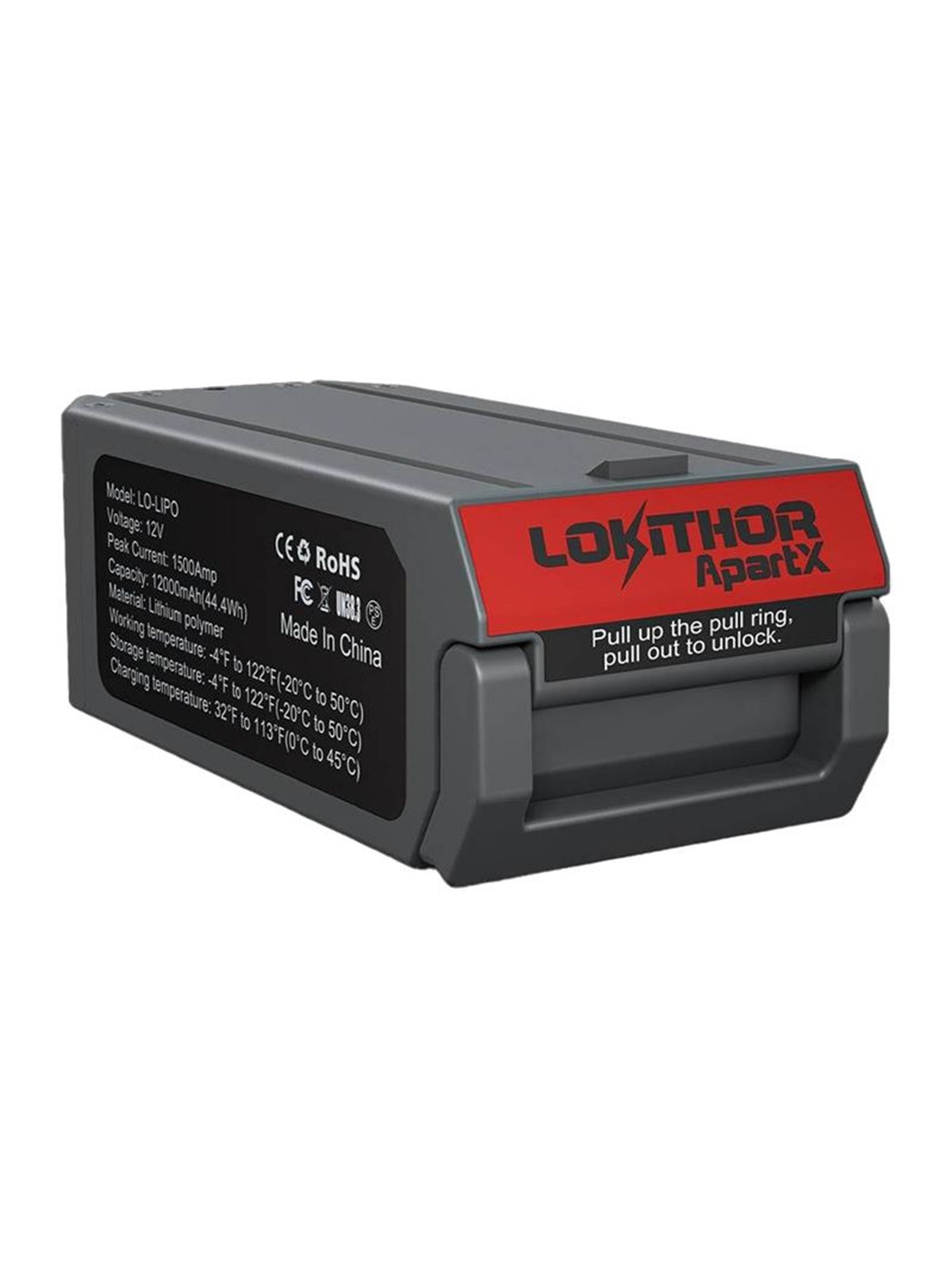 Lokithor ApartX 1500Ah 44.4Wh LiPo-Batterie