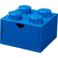 LEGO Schreibtischschublade 4 , Aufbewahrungsbox blau, Noppen