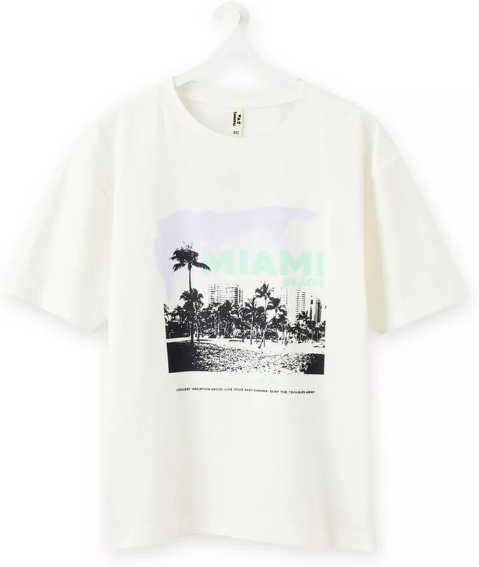 TAO Tweens - T-Shirt, S, Weiss Bedruckt
