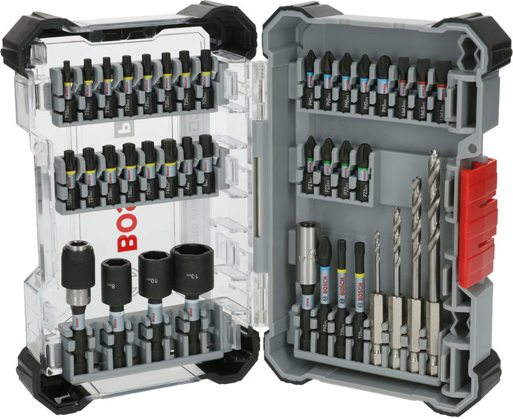 Bosch PRO Impact Schrauberbits und Holzbohrer Mixed Set, 40-tlg. 2608521U87