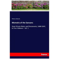 Memoirs of the Sansons, Belletristik von Henry Sanson
