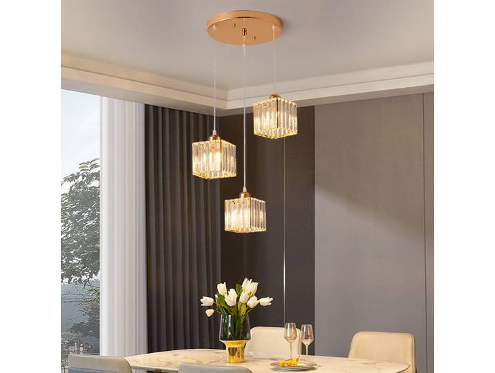 Lustres de luxe européens, luminaires en cristal, décoration intérieure, loft, salon, salle à manger, cuisine, luminaire suspendu, éclairage intérieur