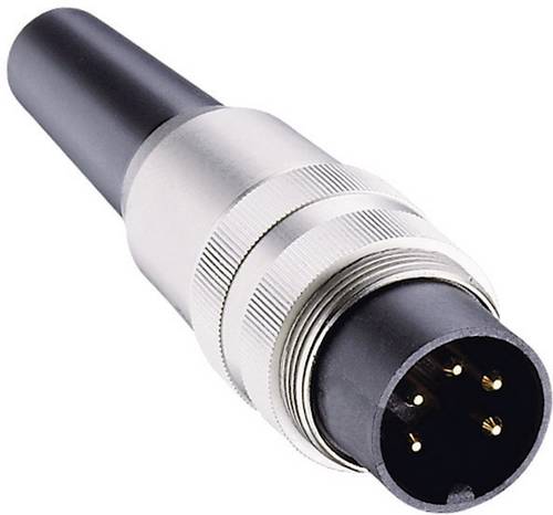 Lumberg SV 81 DIN-Rundsteckverbinder Stecker, gerade Polzahl: 8 Silber 1St.