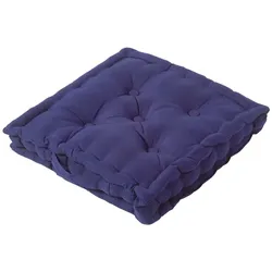 SITZKISSEN dunkelblau 40/40/8 cm – Bodenkissen unifarben