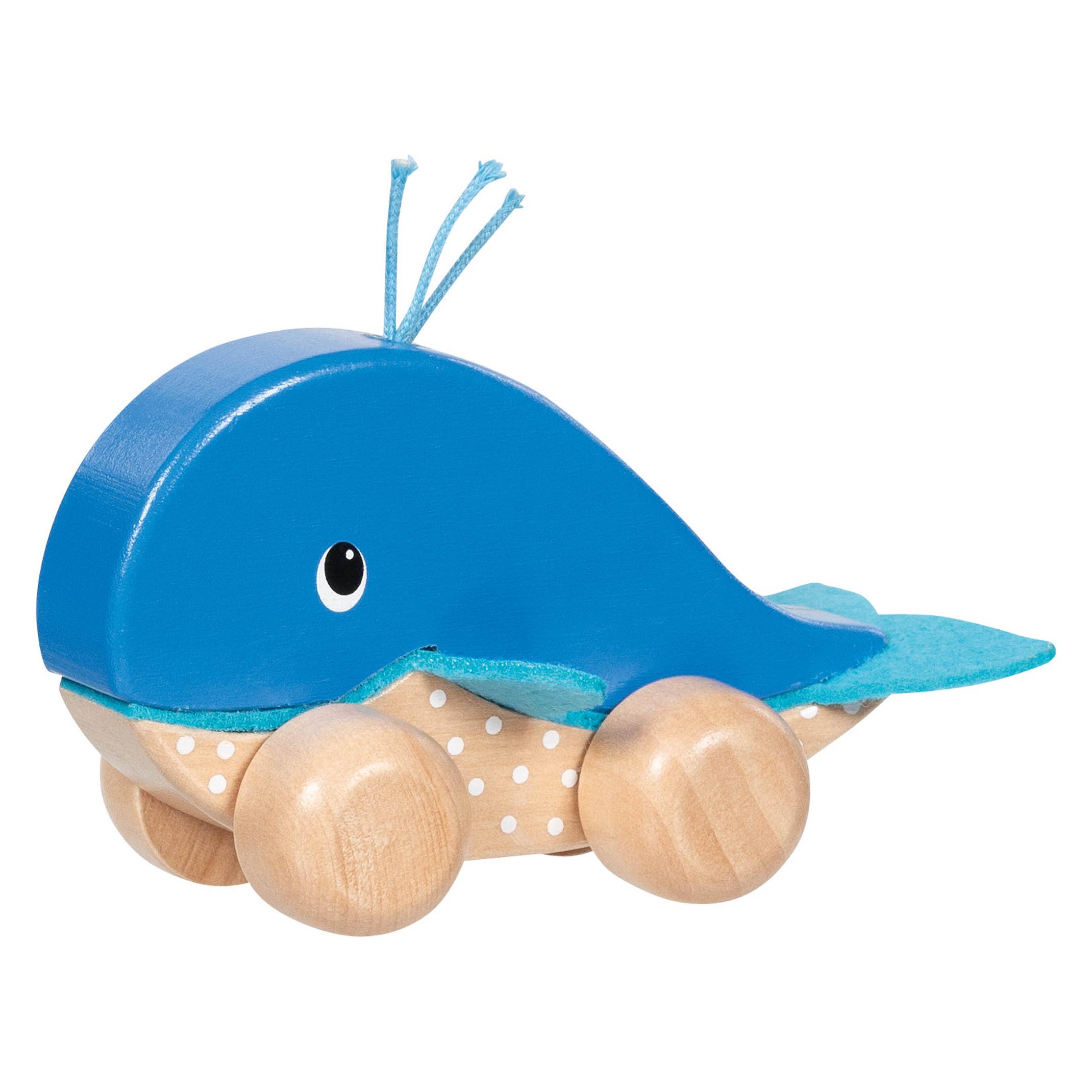 Goki - Push Along Animal Whale Finnie (55828) (55828)