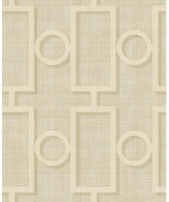 Seabrook Designs Adorn Geometric Unpasted Wallpaper