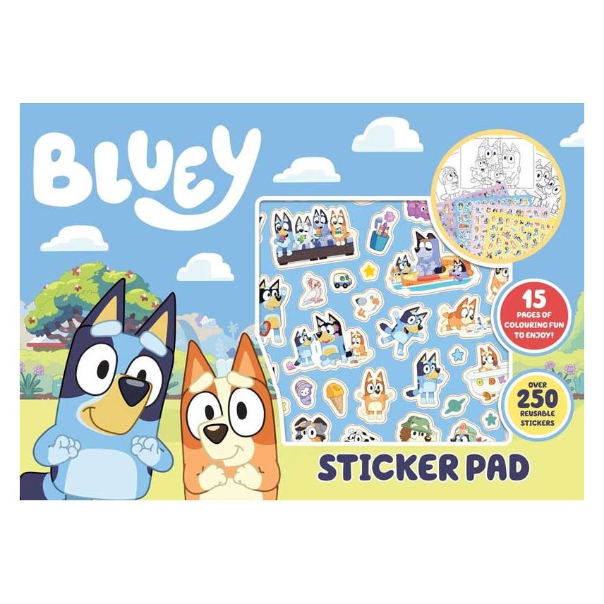 Character BLUEY Sticker Pad (250 Sticker) (3743)