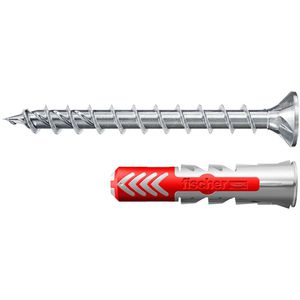 Fischer Schrauben-Dübel-Set 564789, DuoPower FPF II, 8x40mm Universaldübel & Schrauben, 100-teilig
