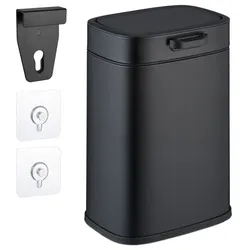Relaxdays Hängender Küchenmülleimer 5 l Schwarz