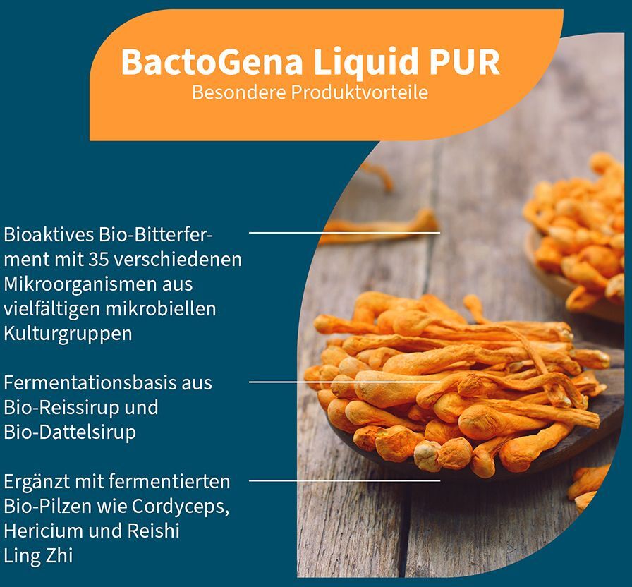 NatuGena Bactogena Liquid Pur 35 Bakterienstämme Bio 1000 ml Emulsion