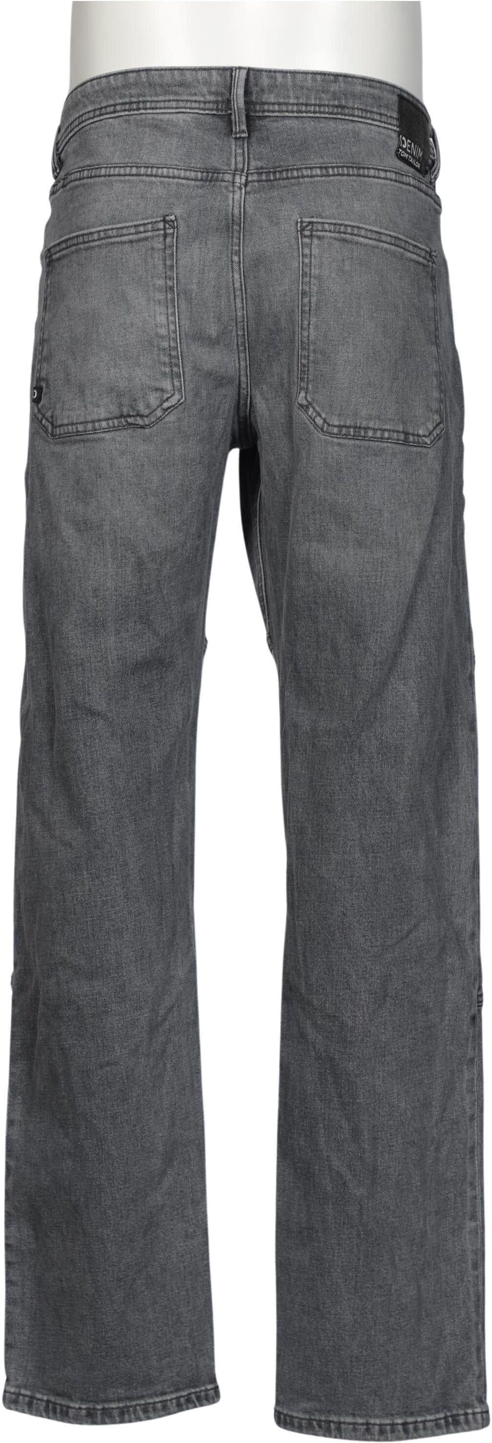 TOM Tailor Denim Herren Jeans, Grau, Gr. W34, Baumwolle / Hanf / Lyocell / Elasthan - Second Hand