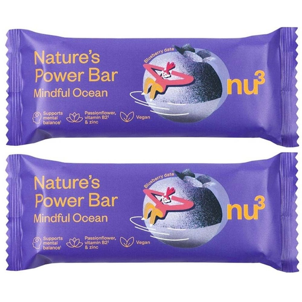 nu3 Nature's Power Bar Mindful Ocean x2 2x38 g