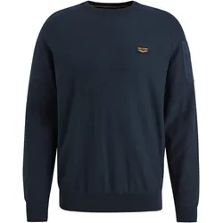 PME Legend Herren Rundhals Pullover R-NECK AMERICAN CLASSIC - Regular Fit - Black 999 - XL