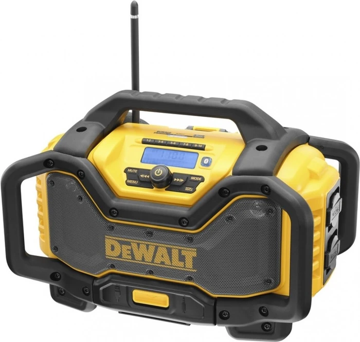 Dewalt Akku- und Netz-Radio DCR027-QW (gelb/schwarz, UKW, DAB+, AUX, Bluetooth)