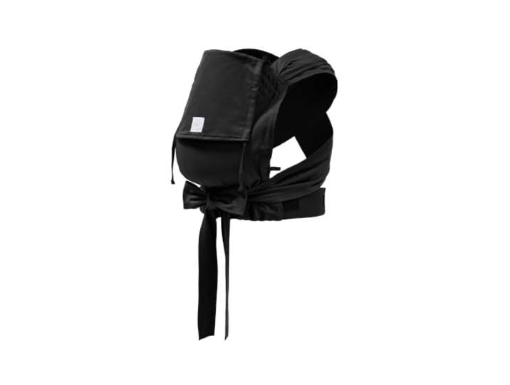 Stokke Limas Babytrage für Neugeborene, Schwarz, Bio-Baumwolle, ab Geburt