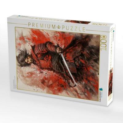 CALVENDO Puzzle Der siegreiche Samurai | 1000 Teile Lege-Größe 64x48cm Foto-Puzzle für glückliche Stunden