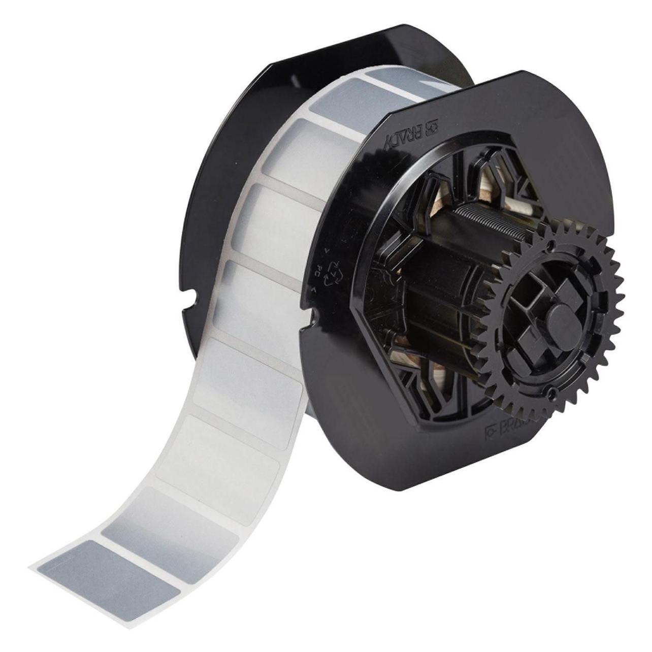 Brady B33-136-434, metallisierter Polyester, Silber, glänzend, 38.10 x 19.05 mm, extrem stark haft (B33-136-434)