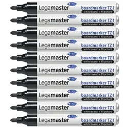 Legamaster 10x Whiteboard-Marker »TZ 1« schwarz