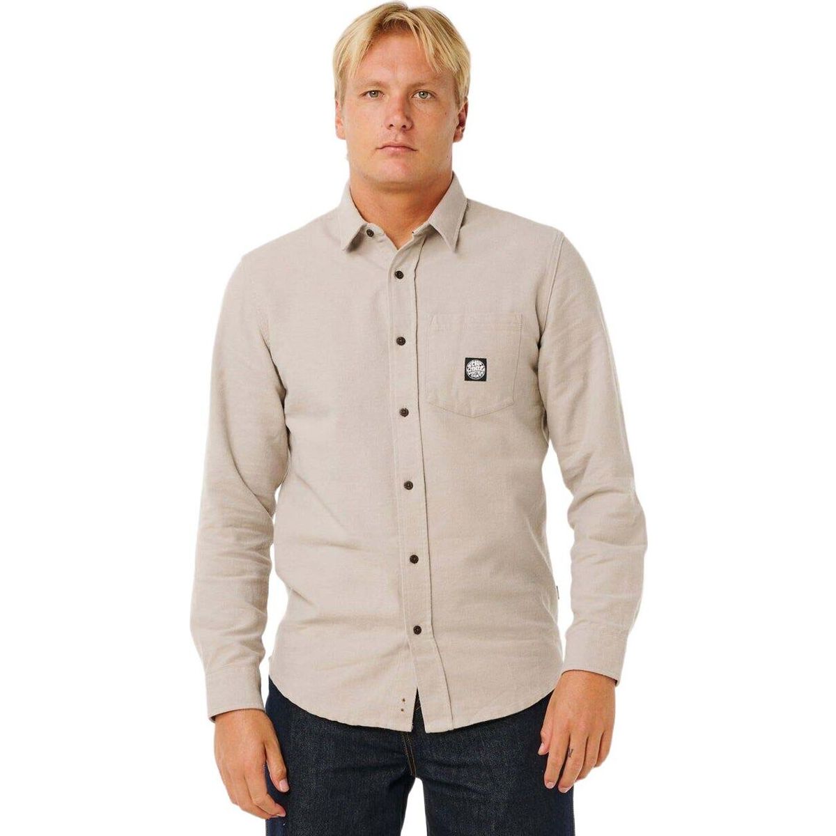 RipCurl Premium Surf Long Sleeve Shirt stone (2019) L 06SMSH-2019-L