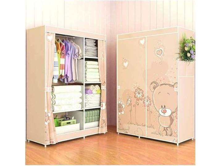 LoiYtrd Faltgarderobe aus Vliesstoff mit Cartoon-Motiv(A)