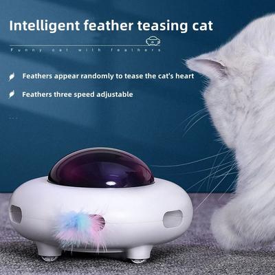 Uplift Essentials Smart UFO Interactive Feather Teaser Smart UFO Interactive Feather Teaser