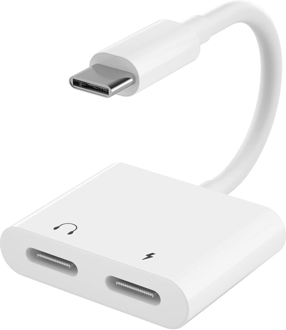 INF USB-C-adapter voor hoofdtelefoon en oplader
