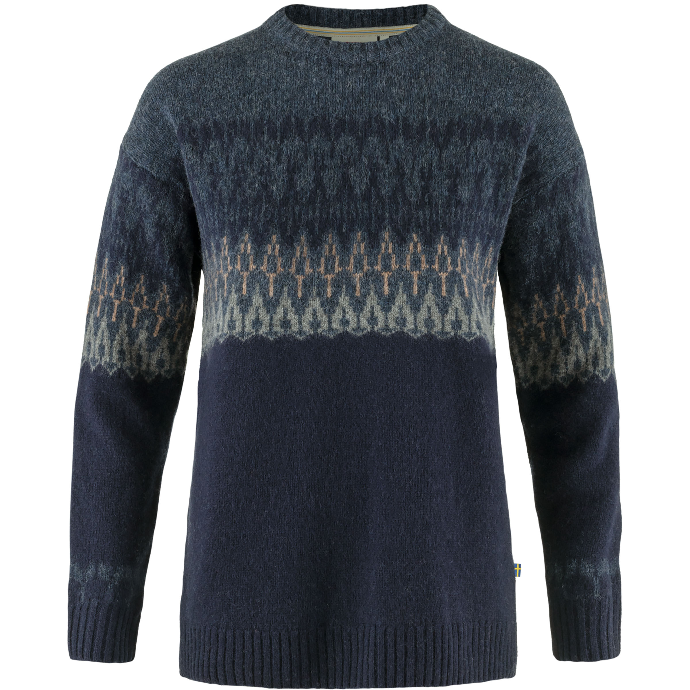 Fjällräven Övik Path Knit Damen Pullover blau Größe L Lifestyle Hautfreundlich