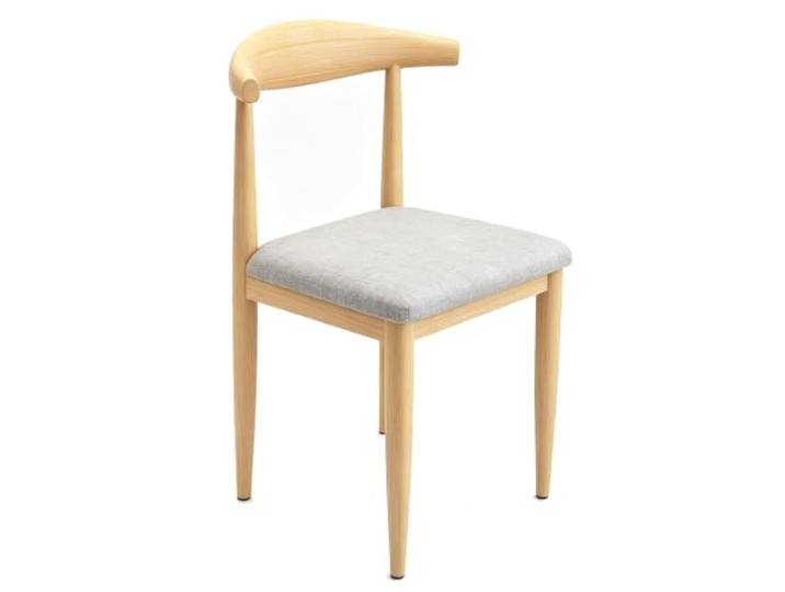 FCZVWPR Gepolsterter Esszimmerstuhl, Küchenstuhl, Empfangshocker Robuster, Stapelbarer Stuhl Mit Kohlenstoffstahlrahmen, For Esszimmer Und Gewerbliche(Light Gray)