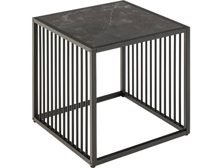AC Design Furniture Beistelltisch AC Design Schwarz Stahl B 40 H 42 cm - Beistelltisch