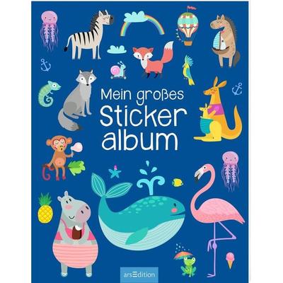 Mein großes Stickeralbum – Tiere, Gebundene Ausgabe von , arsedition
